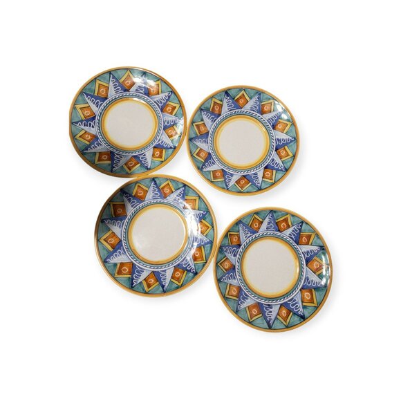 Vintage 90s Starbucks Sberna Deruta Exclusive Ceramic Cups & Saucers Set - Picture 5 of 16